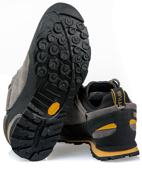 Ботинки мужские La Sportiva Boulder X Grey/Yellow - Фото 4 большая