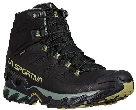 Ботинки мужские La Sportiva Ultra Raptor II Mid Leather Gtx Black/Cedar - Фото 2 большая