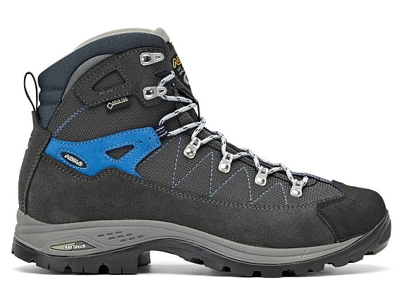 Ботинки мужские Asolo Hiking Finder GV Graphite/Gunmetal/Sporty Blue - Фото 3 большая