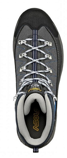 Ботинки мужские Asolo Hiking Finder GV Graphite/Gunmetal/Sporty Blue - Фото 4 большая