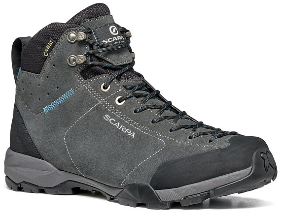 Ботинки мужские Scarpa Mojito Hike GTX Shark/Lake Blue - Фото 3 большая