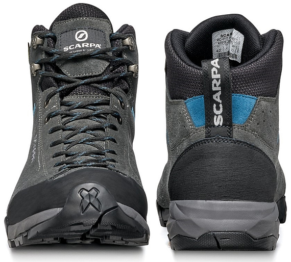 Ботинки мужские Scarpa Mojito Hike GTX Shark/Lake Blue - Фото 5 большая