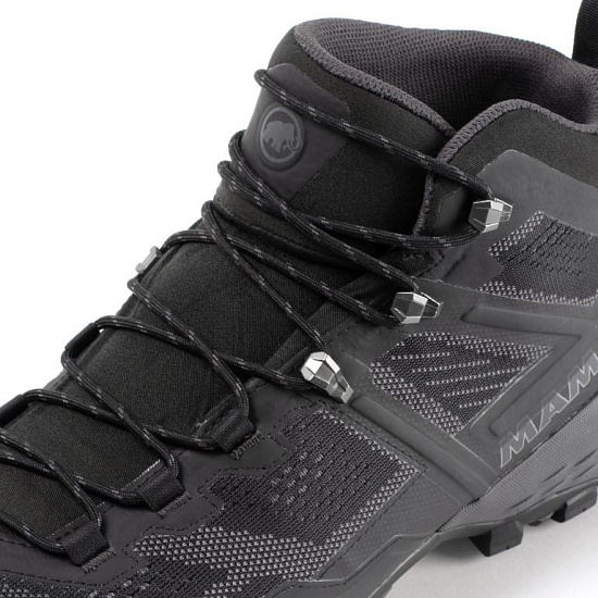 Ботинки мужские Mammut Ducan Mid Gtx Black/Dark Titanium - Фото 3 большая
