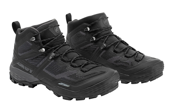 Ботинки мужские Mammut Ducan Mid Gtx Black/Dark Titanium - Фото 6 большая