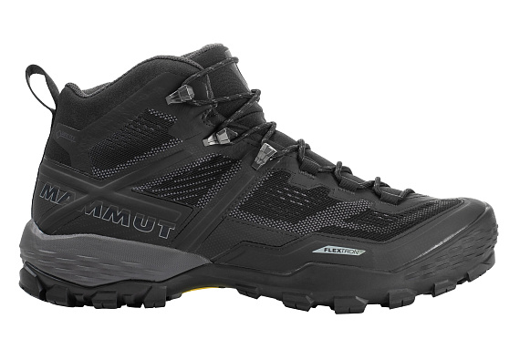 Ботинки мужские Mammut Ducan Mid Gtx Black/Dark Titanium - Фото 1 большая