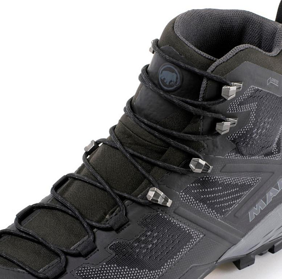 Ботинки мужские Mammut Ducan High GTX Black/Black - Фото 3 большая