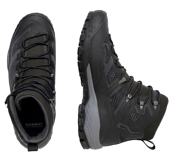Ботинки мужские Mammut Ducan High GTX Black/Black - Фото 5 большая