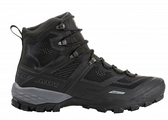 Ботинки мужские Mammut Ducan High GTX Black/Black - Фото 1 большая