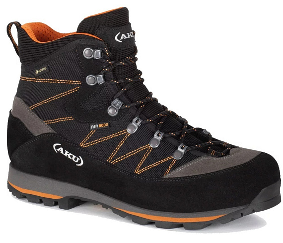 Ботинки мужские AKU Trekker Lite III Wide Gtx Black/Orange - Фото 2 большая