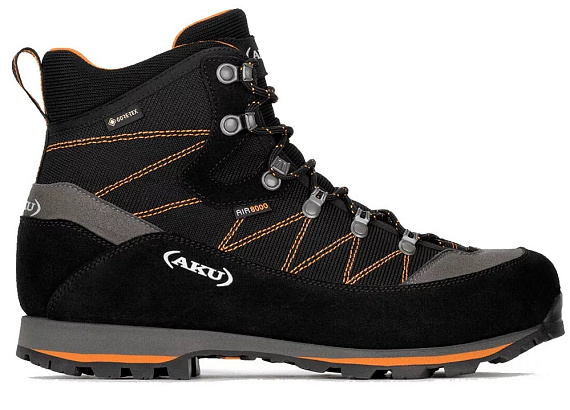 Ботинки мужские AKU Trekker Lite III Wide Gtx Black/Orange - Фото 1 большая
