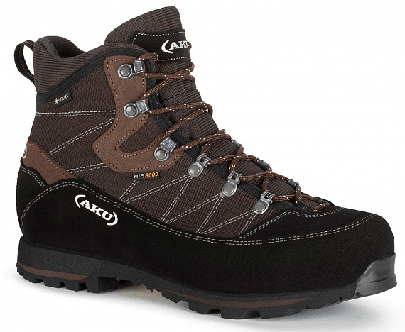 Ботинки мужские AKU Trekker Lite III Wide Gtx Dark Grey/Brown - Фото 1 большая