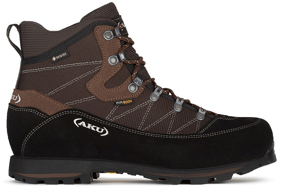 Ботинки мужские AKU Trekker Lite III Wide Gtx Dark Grey/Brown - Фото 2 большая