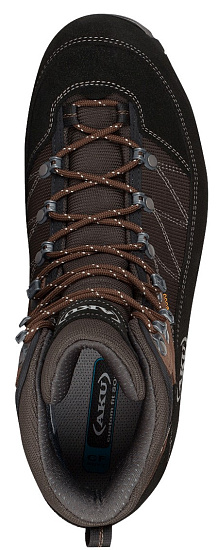 Ботинки мужские AKU Trekker Lite III Wide Gtx Dark Grey/Brown - Фото 3 большая