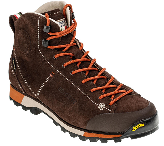 Ботинки мужские Dolomite Cinquantaquattro Hike Gtx Dark Brown/Red - Фото 5 большая