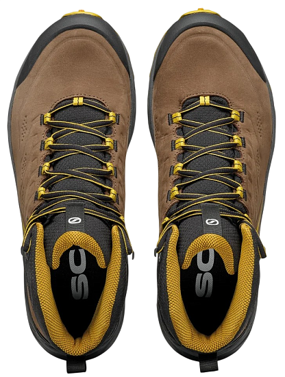 Ботинки мужские Scarpa Rush 2 Pro Mid Gtx Brown/Sulphur - Фото 6 большая