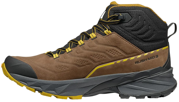 Ботинки мужские Scarpa Rush 2 Pro Mid Gtx Brown/Sulphur - Фото 3 большая