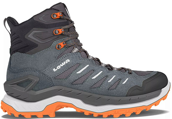 Ботинки мужские Lowa Innovo Gtx Mid Rauchgrun/Flame - Фото 1 большая