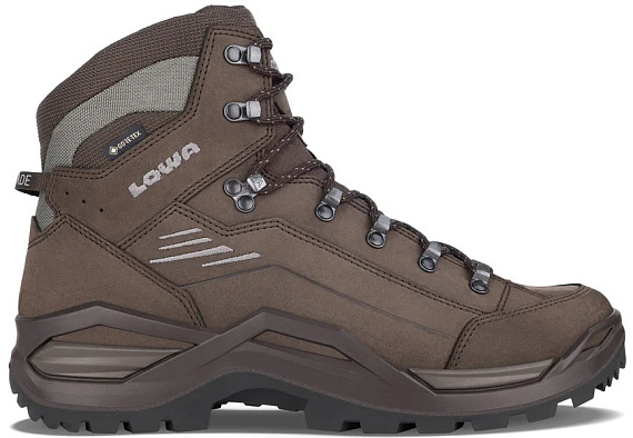 Ботинки мужские Lowa Renegade Evo Gtx Mid Espresso/Seegras - Фото 1 большая