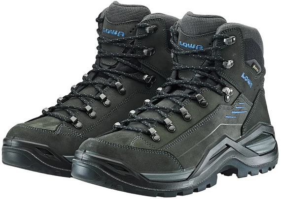 Ботинки мужские Lowa Renegade Evo Gtx Mid Anthracite/Steelblue - Фото 6 большая