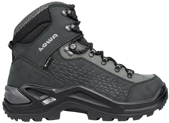 Ботинки мужские Lowa Renegade Warm Gtx Mid Black/Grey - Фото 1 большая