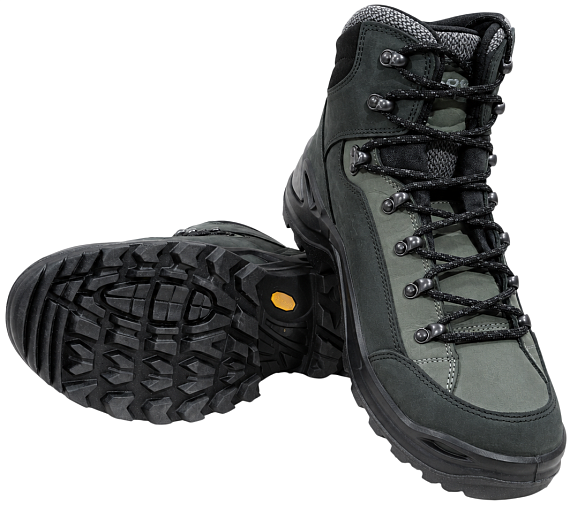 Ботинки мужские Lowa Renegade Warm Gtx Mid Black/Grey - Фото 5 большая
