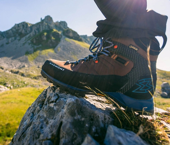 Ботинки мужские Garmont Toubkal GTX Dk. Brown/Blue - Фото 6 большая