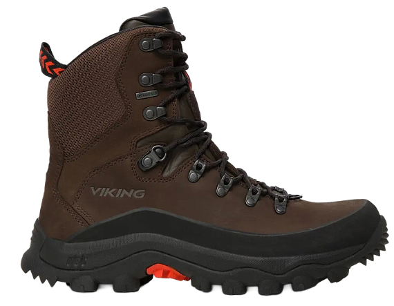 Ботинки мужские Viking Villrein High Gtx Dark Brown/Red - Фото 2 большая