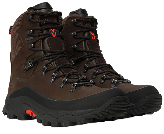 Ботинки мужские Viking Villrein High Gtx Dark Brown/Red - Фото 6 большая