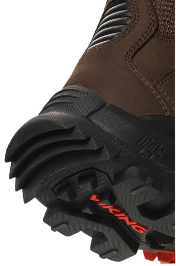 Ботинки мужские Viking Villrein High Gtx Dark Brown/Red - Фото 7 большая