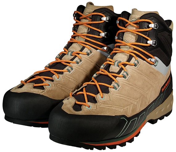 Ботинки мужские Mammut Kento Tour High Gtx Savannah/Dark Tangerine - Фото 2 большая