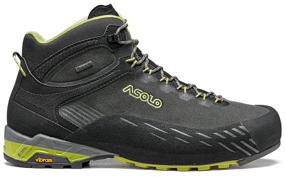 Ботинки мужские Asolo Eldo Mid Lth GV MM Graphite/Green Oasis - Фото 1 большая