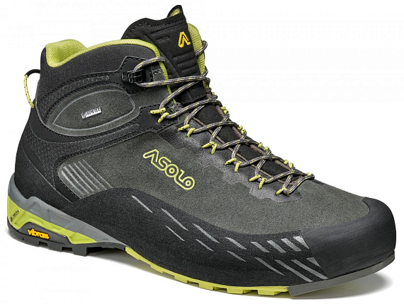 Ботинки мужские Asolo Eldo Mid Lth GV MM Graphite/Green Oasis - Фото 2 большая