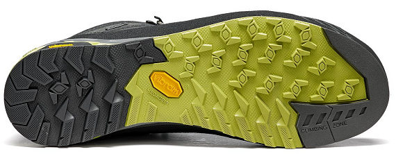 Ботинки мужские Asolo Eldo Mid Lth GV MM Graphite/Green Oasis - Фото 6 большая