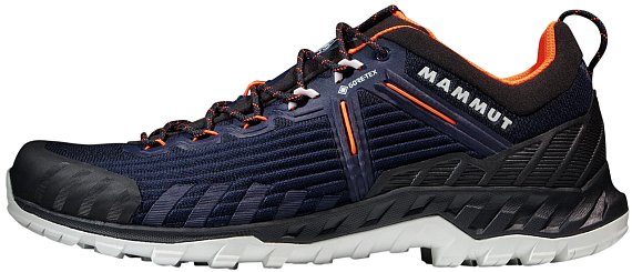 Ботинки мужские Mammut Alnasca Knit III Low Gtx Marine/Black - Фото 6 большая