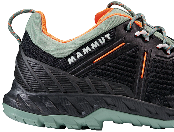 Ботинки мужские Mammut Alnasca Knit III Low Black/Jade - Фото 2 большая