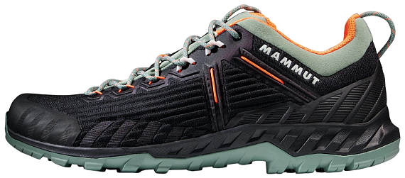 Ботинки мужские Mammut Alnasca Knit III Low Black/Jade - Фото 7 большая