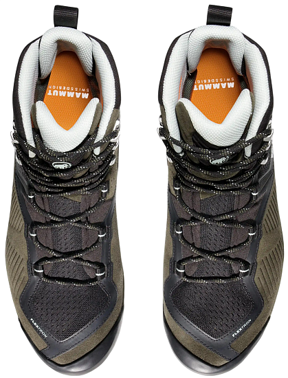 Ботинки мужские Mammut Sapuen High Gtx Dark Iguana/Black - Фото 2 большая