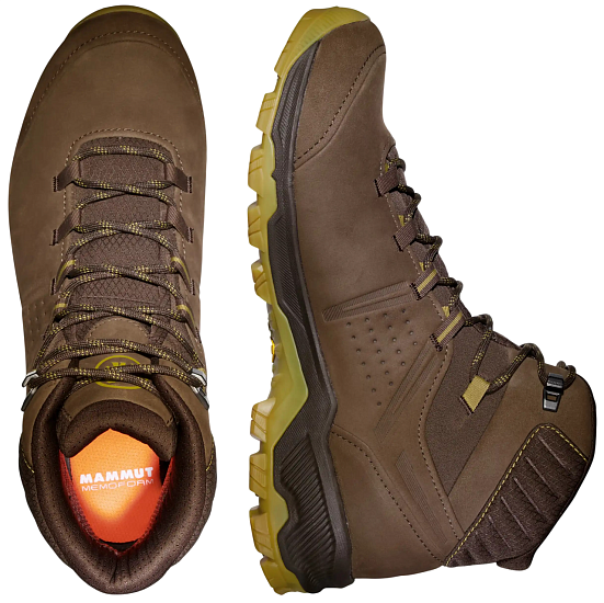 Ботинки мужские Mammut Mercury IV Mid Gtx Moor/Amber Green - Фото 5 большая