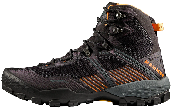 Ботинки мужские Mammut Ducan II High Gtx Black/Dark Tangerine - Фото 5 большая