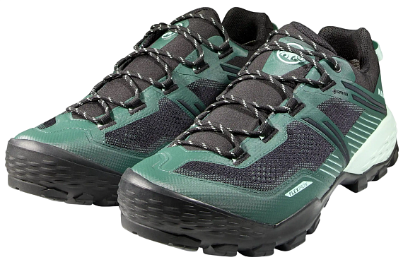 Ботинки мужские Mammut Ducan II Low Gtx Deep Jade/Black - Фото 2 большая