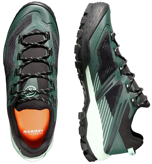 Ботинки мужские Mammut Ducan II Low Gtx Deep Jade/Black - Фото 5 большая