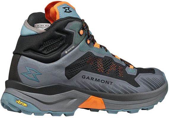 Ботинки мужские Garmont Nexus Mid Gtx Thunderstorm Grey/Peel Orange - Фото 2 большая