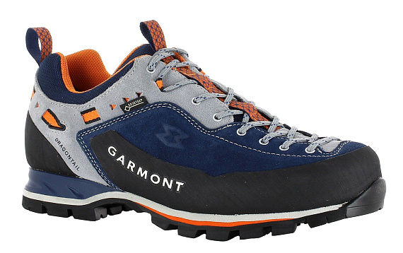 Ботинки мужские Garmont Dragontail MNT GTX Dark Blue/Orange - Фото 1 большая