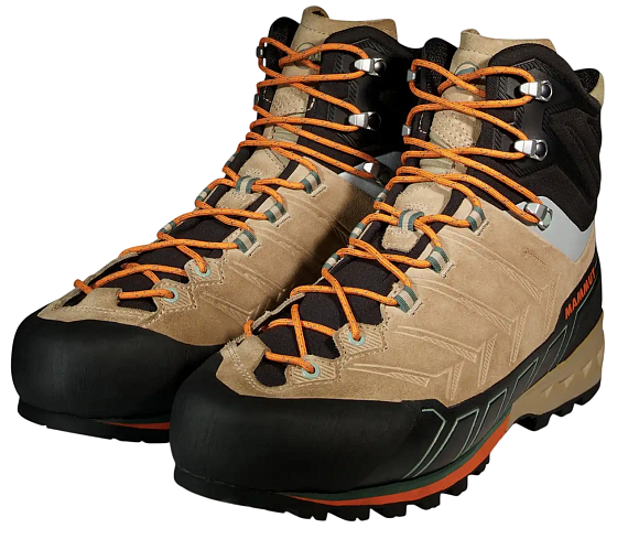 Ботинки мужские Mammut Kento Tour High Gtx Savannah/Dark Tangerine - Фото 2 большая