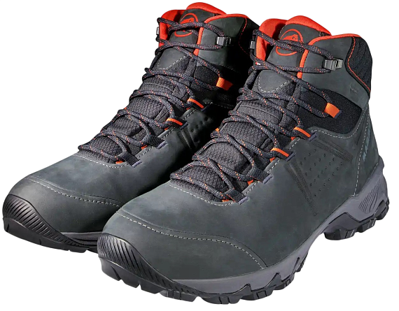 Ботинки мужские Mammut Mercury IV Mid Gtx Black/Hot Red - Фото 2 большая