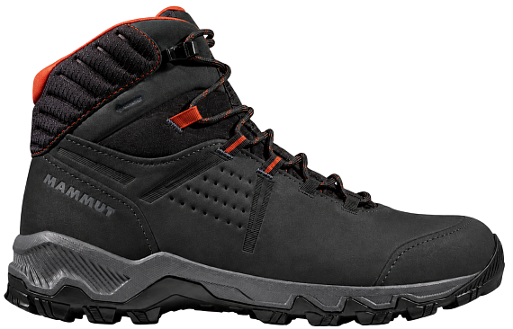 Ботинки мужские Mammut Mercury IV Mid Gtx Black/Hot Red - Фото 1 большая