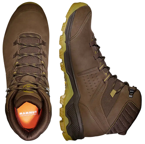 Ботинки мужские Mammut Mercury IV Mid Gtx Moor/Amber Green - Фото 3 большая