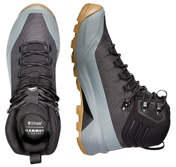 Ботинки мужские Mammut Ducan III High Gtx Black/Platinum - Фото 3 большая