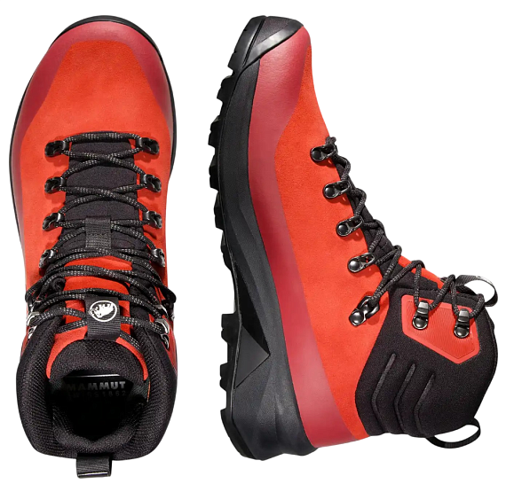 Ботинки мужские Mammut Ducan III High Lth Gtx Mammut Red/Black - Фото 3 большая
