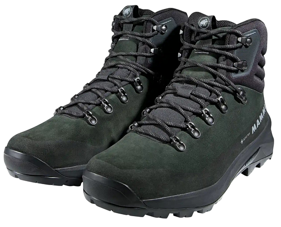 Ботинки мужские Mammut Ducan III High Lth Gtx Gabbro/Black - Фото 6 большая